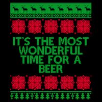 Its The Most Wonderful Time For A Beer Christmas Wool Snapback Cap