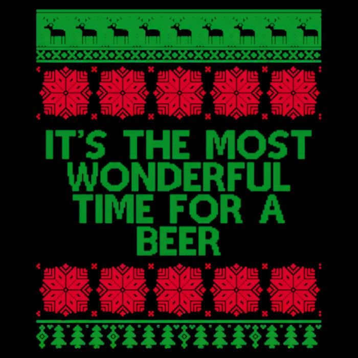 Its The Most Wonderful Time For A Beer Christmas Wool Snapback Cap
