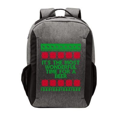 Its The Most Wonderful Time For A Beer Christmas Vector Backpack