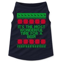 Its The Most Wonderful Time For A Beer Christmas Doggie Tank