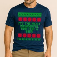 Its The Most Wonderful Time For A Beer Christmas Performance Shirt