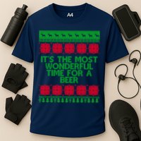 Its The Most Wonderful Time For A Beer Christmas Performance Shirt