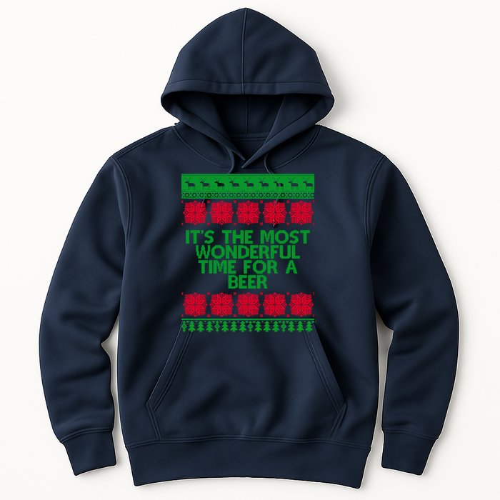 Its The Most Wonderful Time For A Beer Christmas Hoodie