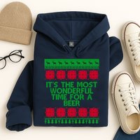 Its The Most Wonderful Time For A Beer Christmas Hoodie