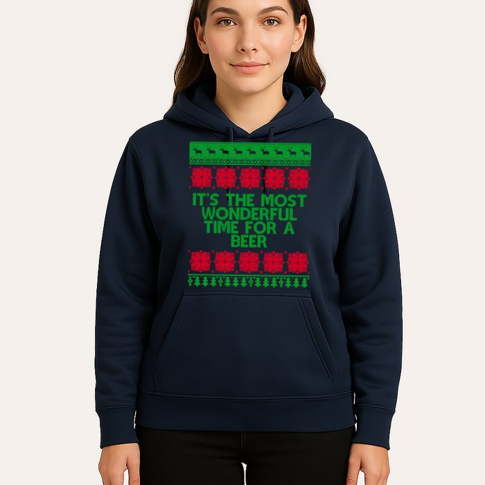 Its The Most Wonderful Time For A Beer Christmas Hoodie