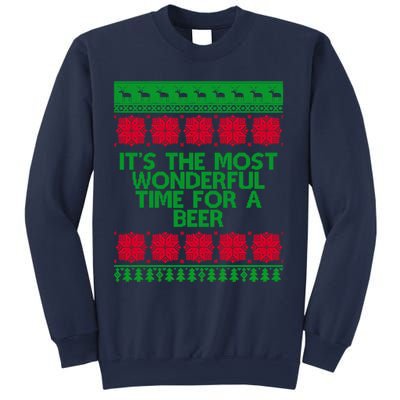 Its The Most Wonderful Time For A Beer Christmas Sweatshirt