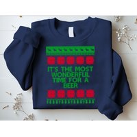 Its The Most Wonderful Time For A Beer Christmas Sweatshirt