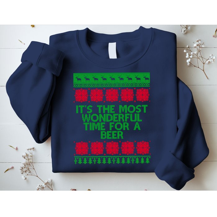 Its The Most Wonderful Time For A Beer Christmas Sweatshirt