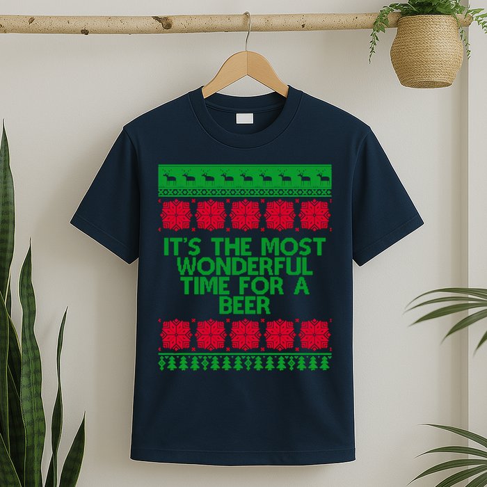 Its The Most Wonderful Time For A Beer Christmas T-Shirt