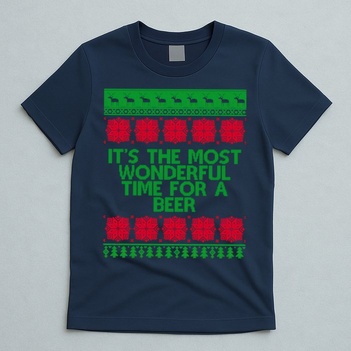 Its The Most Wonderful Time For A Beer Christmas T-Shirt