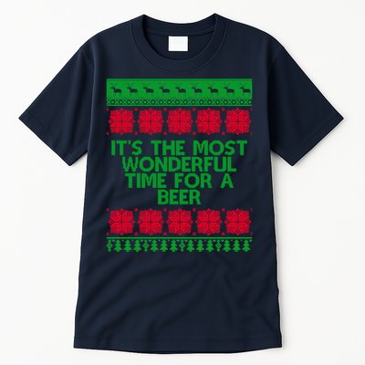 Its The Most Wonderful Time For A Beer Christmas Tall T-Shirt