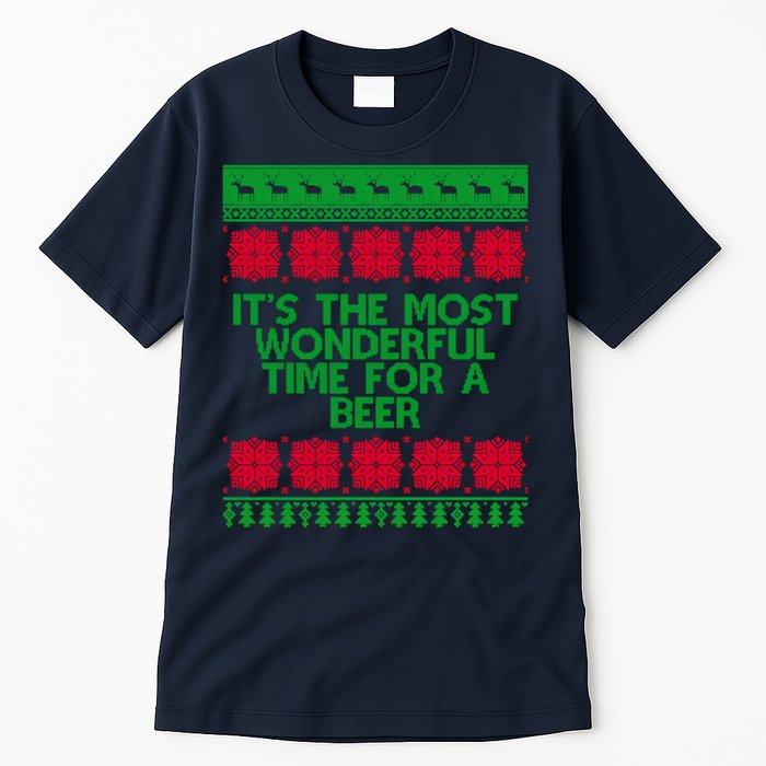 Its The Most Wonderful Time For A Beer Christmas Tall T-Shirt