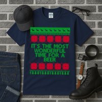 Its The Most Wonderful Time For A Beer Christmas Tall T-Shirt