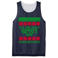 Its The Most Wonderful Time For A Beer Christmas Mesh Reversible Basketball Jersey Tank