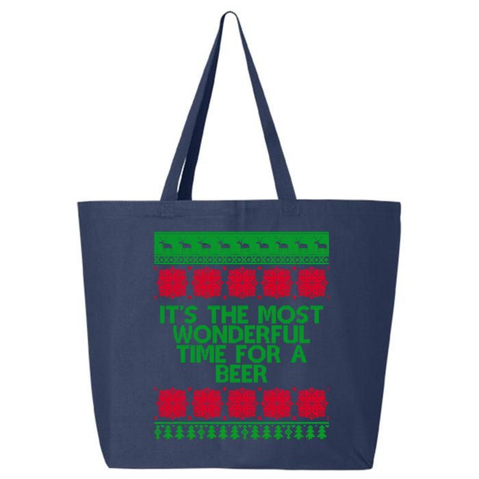 Its The Most Wonderful Time For A Beer Christmas 25L Jumbo Tote