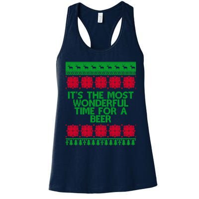 Its The Most Wonderful Time For A Beer Christmas Womens Tank Top