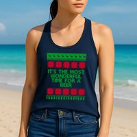 Its The Most Wonderful Time For A Beer Christmas Womens Tank Top