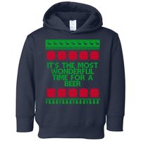 Its The Most Wonderful Time For A Beer Christmas Toddler Hoodie