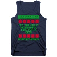 Its The Most Wonderful Time For A Beer Christmas Tank Top