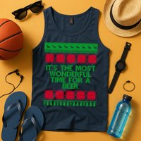 Its The Most Wonderful Time For A Beer Christmas Tank Top