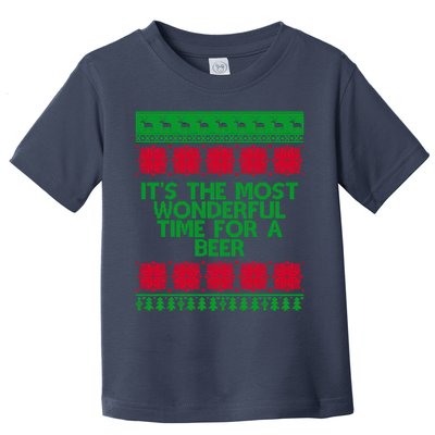 Its The Most Wonderful Time For A Beer Christmas Toddler T-Shirt