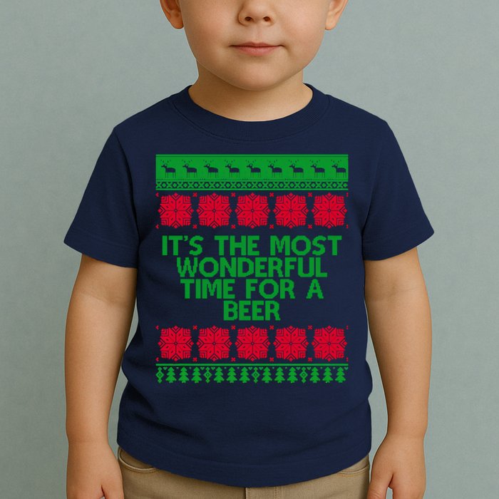 Its The Most Wonderful Time For A Beer Christmas Toddler T-Shirt