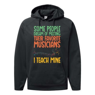 I Teach My Favorite Musicians Music Teacher Performance Fleece Hoodie