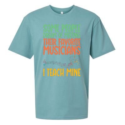 I Teach My Favorite Musicians Music Teacher Sueded Cloud Jersey T-Shirt