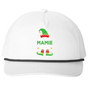 IM The Mamie Elf Funny Holiday Cute Mama Matching Christmas Gift Snapback Five-Panel Rope Hat