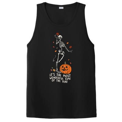 It’S The Most Wonderful Time Of The Year Skeleton Halloween Gift PosiCharge Competitor Tank