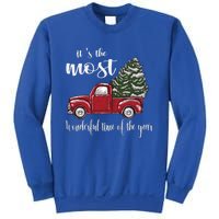 Its The Most Wonderful Time Of The Year Christmas Red Truck Gift Sweatshirt