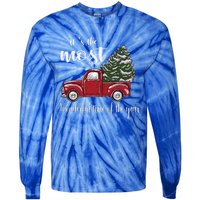 Its The Most Wonderful Time Of The Year Christmas Red Truck Gift Tie-Dye Long Sleeve Shirt