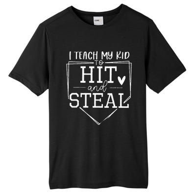 I Teach My To Hit And Steal Tall Fusion ChromaSoft Performance T-Shirt