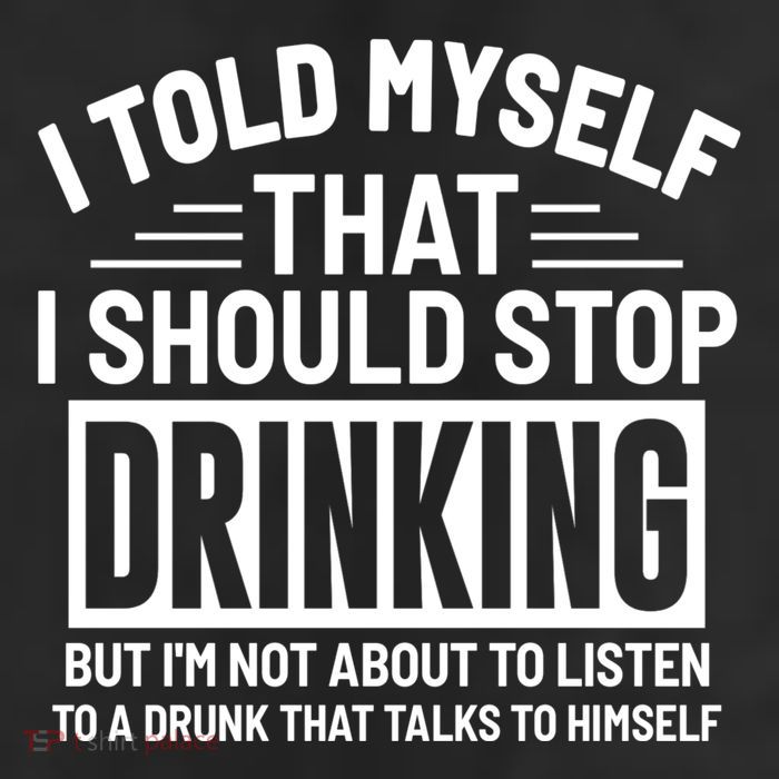 I Told Myself That I Should Stop Drinking Beer Lover 7 Panel Mesh Trucker Snapback Hat