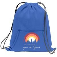 In The Morning When I Rise Give Me Jesus Sweatshirt Cinch Pack Bag