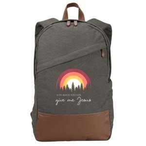 In The Morning When I Rise Give Me Jesus Cotton Canvas Backpack