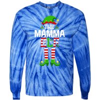 IM The Mamma Elf Great Gift Funny Christmas Family Matching Cool Gift Tie-Dye Long Sleeve Shirt