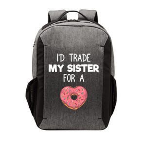 ID Trade My Sister Donut Funny Sibling Joke Cute Gift Vector Backpack