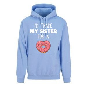 ID Trade My Sister Donut Funny Sibling Joke Cute Gift Unisex Surf Hoodie