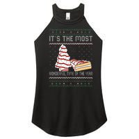 Its The Most Wonderful Time Of The Year Christmas tree cake Women’s Perfect Tri Rocker Tank