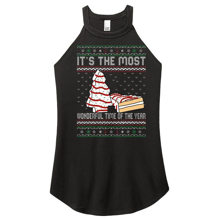 Its The Most Wonderful Time Of The Year Christmas tree cake Women’s Perfect Tri Rocker Tank