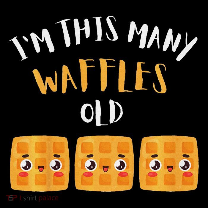 I'm This Many Waffles Old 3rd Birthday 3 Years Old Bday T-Shirt