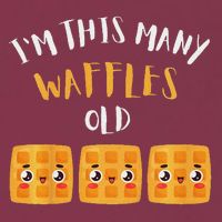 I'm This Many Waffles Old 3rd Birthday 3 Years Old Bday 16oz Travel Tumbler