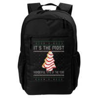 Its The Most Wonderful Time Of The Year Christmas Tree Cake Daily Commute Backpack