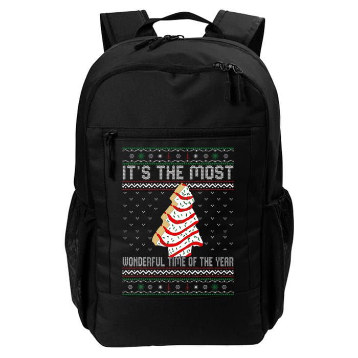 Its The Most Wonderful Time Of The Year Christmas Tree Cake Daily Commute Backpack