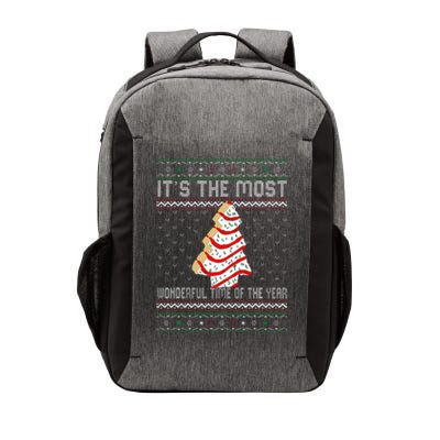 Its The Most Wonderful Time Of The Year Christmas Tree Cake Vector Backpack