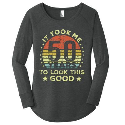 It Took Me 50 Years To Look This Good 50th Birthday Women's Perfect Tri Tunic Long Sleeve Shirt