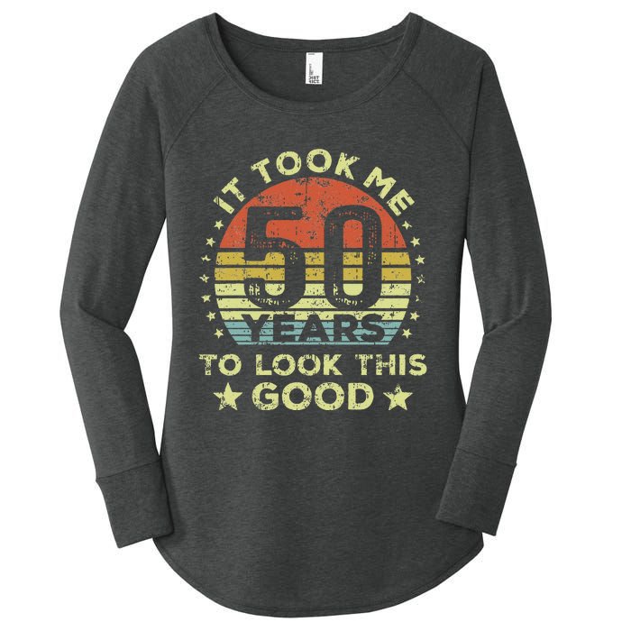 It Took Me 50 Years To Look This Good 50th Birthday Women's Perfect Tri Tunic Long Sleeve Shirt