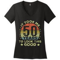 It Took Me 50 Years To Look This Good 50th Birthday Women's V-Neck T-Shirt