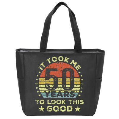 It Took Me 50 Years To Look This Good 50th Birthday Zip Tote Bag